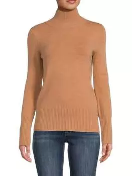 Облегающий топ с высоким воротником French Connection Camel