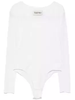 Облегающий топ Tessitura Body Couture, белый
