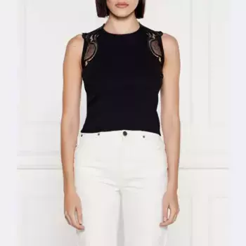 Облегающий топ Twin-Set, черный