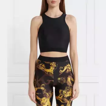 Облегающий топ Versace, черный