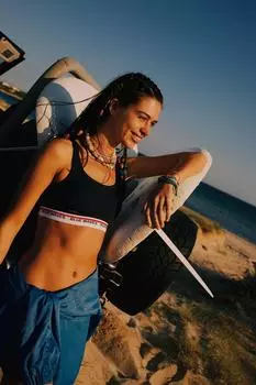 Облегающий верх бикини DeFacto, темно-синий