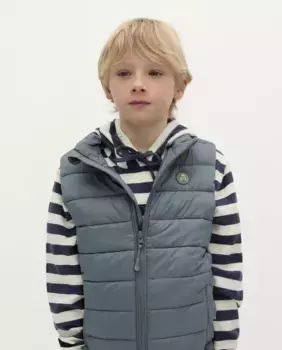 Облегающий жилет для мальчиков с воротником-стойкой Scalpers, серый