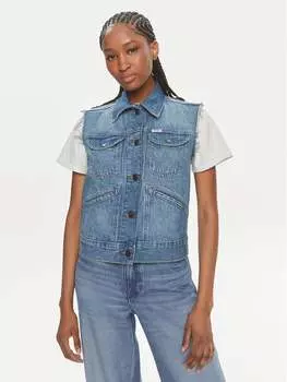 Облегающий жилет Wrangler, синий