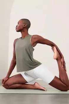 Облегченная сетчатая майка Athleta, зеленый