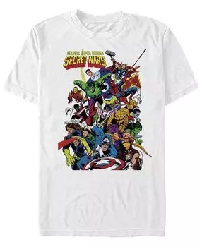 Обложка marvel men's classic comics super heroes secret wars, футболка с коротким рукавом Fifth Sun, белый