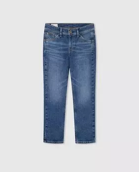 Обналиченная модель джинсов для мальчика Pepe Jeans, синий