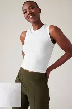 Обновите бесшовную майку для мышц Athleta, белый