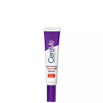 Обновляющая кожу сыворотка с 10% чистым витамином с и керамидами для более яркой и гладкой кожи 30 мл Cerave