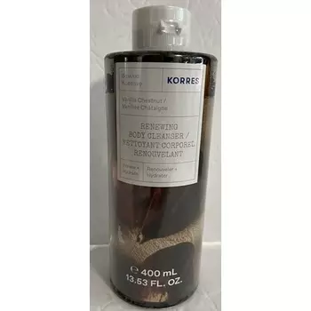 Обновляющее очищающее средство для тела с ванилью и каштаном Hydrate Renew, 13,53 жидких унций, Korres