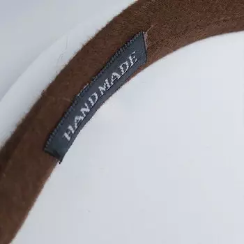 Ободок для волос Eyeye ручной работы Светло-коричневый