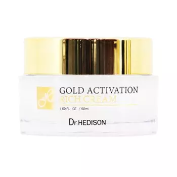 Обогащающий крем для лица gold activation rich cream Dr.Hedison, 50 мл