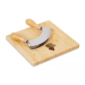 Обоюдоострый нож Relaxdays с доской