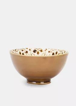 Обработанная керамическая чаша Croff, коричневый