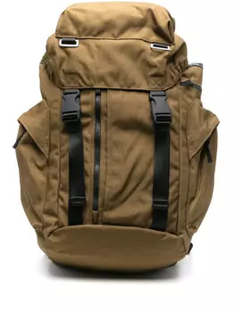 Обработанный смолой рюкзак Stone Island, зеленый