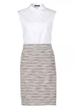 Образ мини-платья 2 в 1 Zero, белый