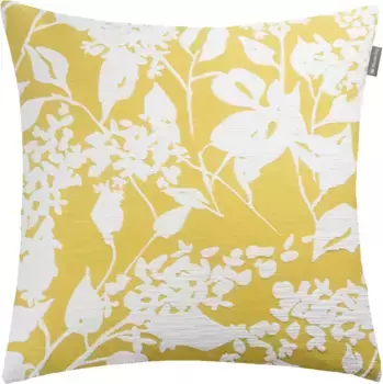 Образец декоративной подушки-кольца "Цветок" Musterring 45х45 см, светло-желтый/желтый