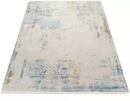 Образец коврового покрытия "OPERA", прямоугольный, эксклюзивный SAMPLE RING DELUXE COLLECTION, высококачественная связанная бахрома Musterring 240х340 см, серый/синий