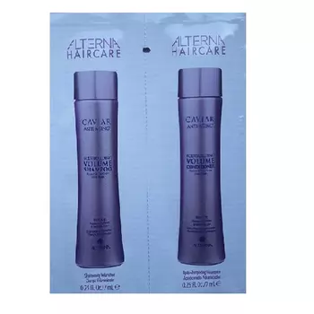 Образец набора: шампунь для волос, 7 мл + кондиционер, 7 мл Alterna Caviar volume duo