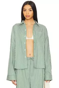 Обрезанная рубашка на пуговицах Weworewhat, fern multi
