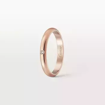 Обручальное кольцо Cartier 1895, розовое золото/бриллиант