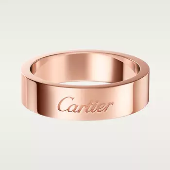 Обручальное кольцо Cartier Alliance C de Cartier, ширина 5 мм, розовое золото