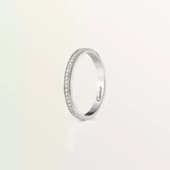 Обручальное кольцо Cartier D'amour, платина/бриллианты