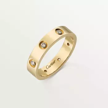 Обручальное кольцо Cartier Love 8 Diamonds, желтое золото
