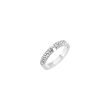 Обручальное кольцо Chaumet из белого золота с бриллиантами