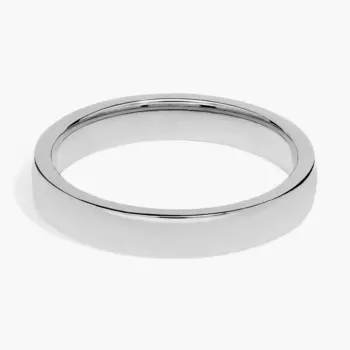 Обручальное кольцо с низким куполом Comfort Fit из платины (4 мм) Blue Nile