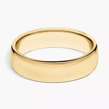 Обручальное кольцо Skyline Comfort Fit из 18-каратного желтого золота (6 мм) Blue Nile