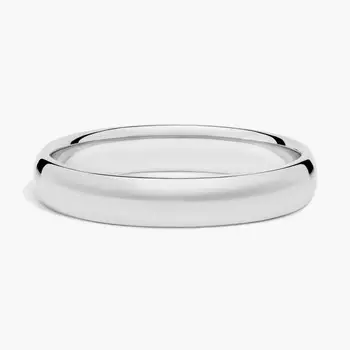 Обручальное кольцо средней толщины Comfort Fit из платины (4 мм) Blue Nile