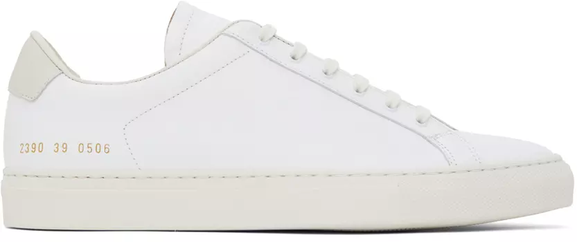 Общие проекты Белые ретро кроссовки Common Projects