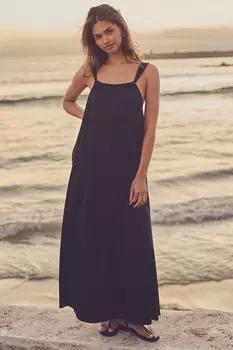 Обтягивающее платье макси Next, черный