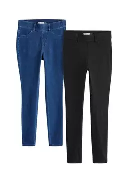 Обтягивающие джеггинсы Next, цвет Blue/Black