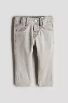 Обтягивающие джинсы H&M, серый