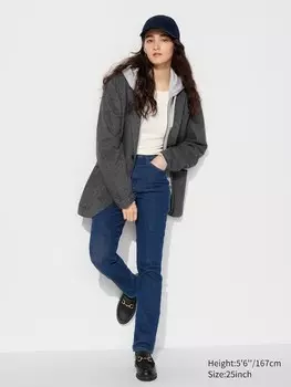 Обтягивающие джинсы повышенной комфортности Uniqlo, синий