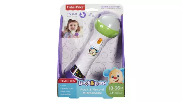 Обучающий забавный микрофон Fisher Price, детская игрушка, детский микрофон, развивающая игрушка