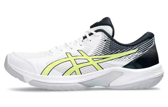 Обувь Asics для бадминтона Мужчины, White/yellow/black