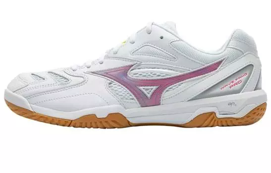 Обувь для бадминтона Mizuno Fang унисекс, White/Yellow/Pink