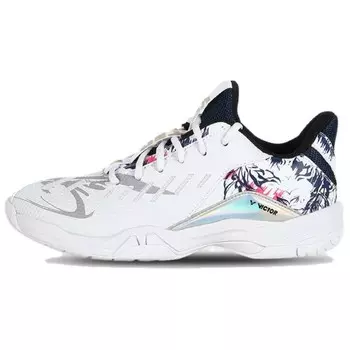 Обувь для бадминтона унисекс с низким верхом Victor, цвет White Gray