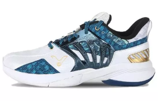 Обувь для бадминтона унисекс с низким верхом Victor, белый/синий