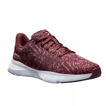 Обувь для фитнеса 120 кроссовки женские DOMYOS, черно-белый