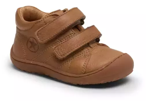 Обувь для ходьбы Bisgaard "hale v", обувь на липучке, детская обувь, обувь для отдыха с кожаным салоном, цвет Tan