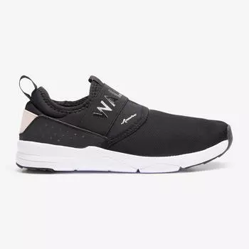 Обувь для ходьбы City Sneaker Women - PW 160 Slip On черный NEWFEEL, черный/розовый/белый