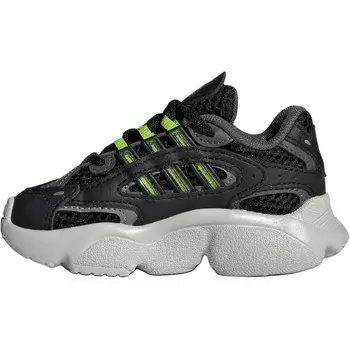 Обувь для малышей, кроссовки Adidas Originals, цвет Black/Green Fluorescent/Deep Gray