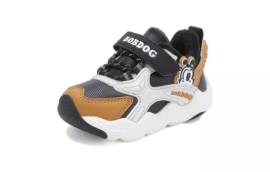Обувь для малышей, кроссовки Bobdog, цвет Black/Beige