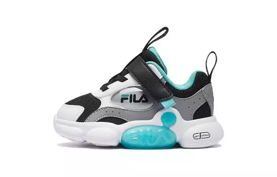 Обувь для малышей, кроссовки Fila Kids, черный/белый/зеленый