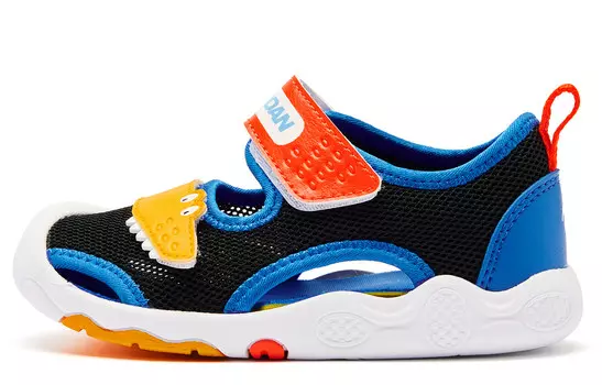 Обувь для малышей, кроссовки Qiaodan, черный/синий