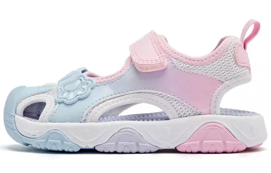 Обувь для малышей, кроссовки Qiaodan, цвет Jade pearl blue/thistle pink