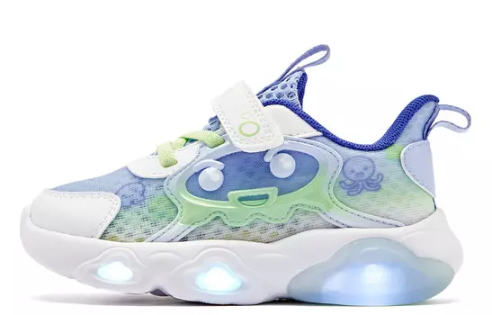 Обувь для малышей, кроссовки Qiaodan, цвет Misty Blue/Phantom Blue